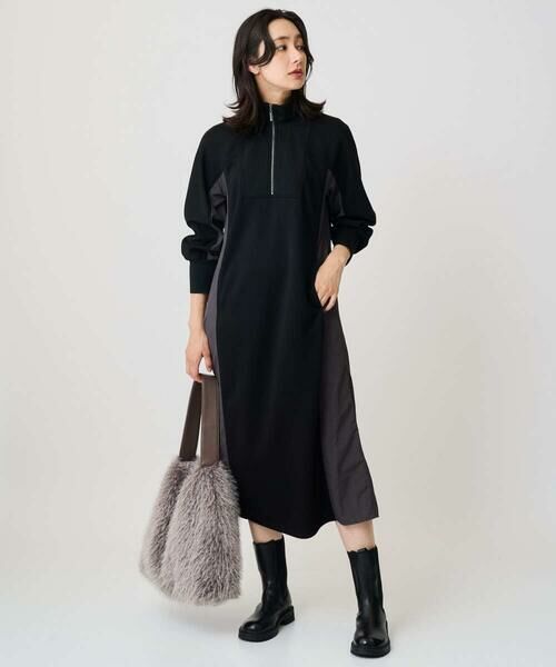 GEORGES RECH / ジョルジュ・レッシュ ロング・マキシ丈ワンピース | ダンボールタフタドッキングワンピース | 詳細11