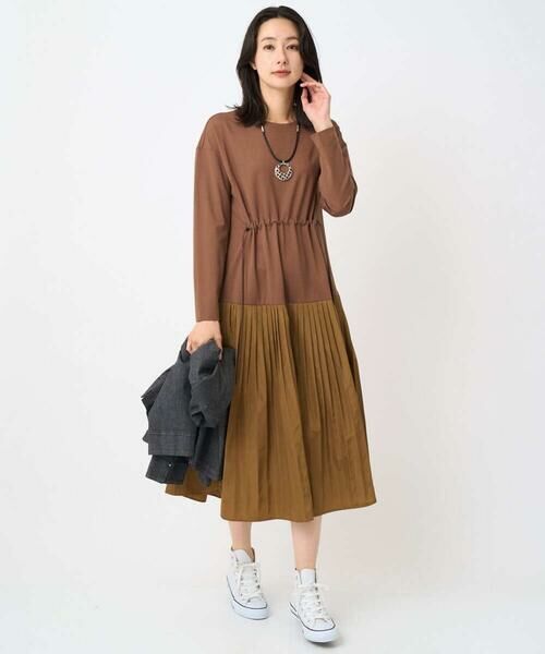 GEORGES RECH / ジョルジュ・レッシュ ロング・マキシ丈ワンピース | ジャージータフタコンビワンピース | 詳細10