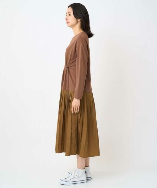 GEORGES RECH / ジョルジュ・レッシュ ロング・マキシ丈ワンピース | ジャージータフタコンビワンピース | 詳細2