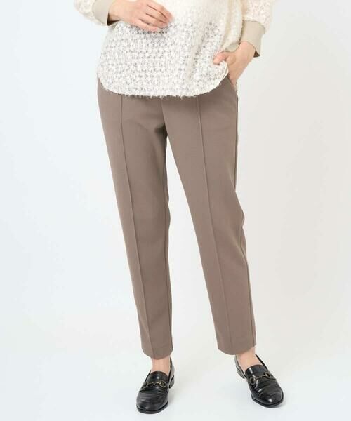 GEORGES RECH / ジョルジュ・レッシュ ショート・ハーフ・半端丈パンツ | [日本製]カットジョーゼットストレッチテーパードパンツ | 詳細1