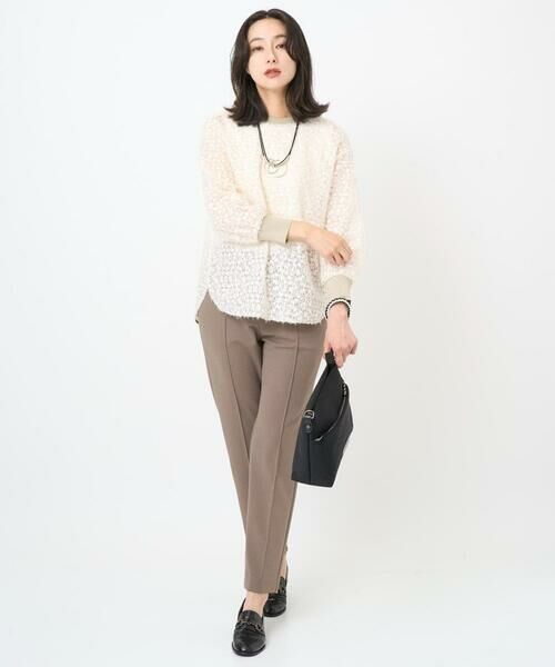 GEORGES RECH / ジョルジュ・レッシュ ショート・ハーフ・半端丈パンツ | [日本製]カットジョーゼットストレッチテーパードパンツ | 詳細16