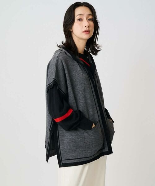 GEORGES RECH / ジョルジュ・レッシュ その他トップス | ダブルジャカードニットポンチョ | 詳細1