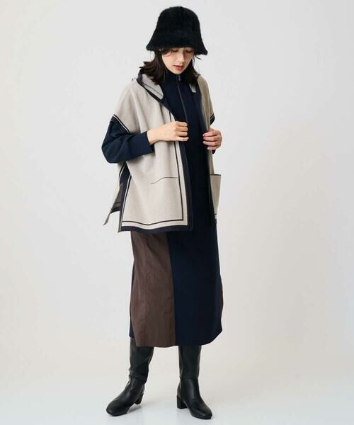 GEORGES RECH / ジョルジュ・レッシュ その他トップス | ダブルジャカードニットポンチョ | 詳細13