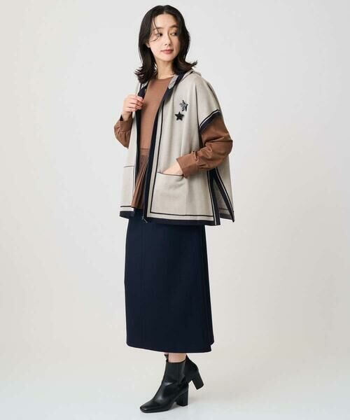 GEORGES RECH / ジョルジュ・レッシュ その他トップス | ダブルジャカードニットポンチョ | 詳細15