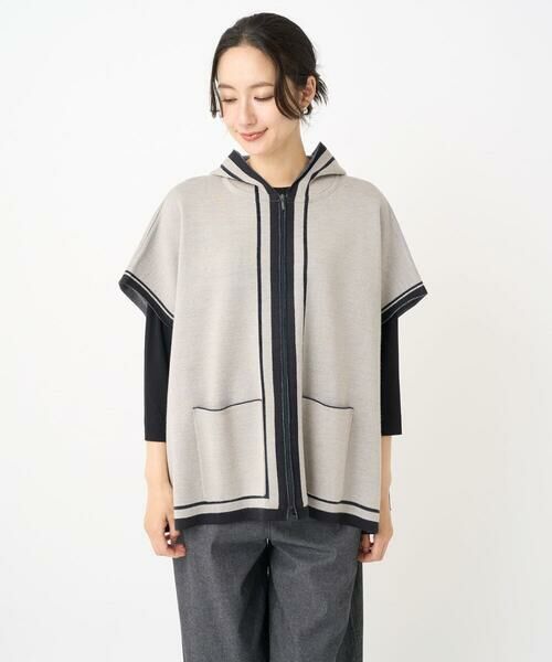 GEORGES RECH / ジョルジュ・レッシュ その他トップス | ダブルジャカードニットポンチョ | 詳細3