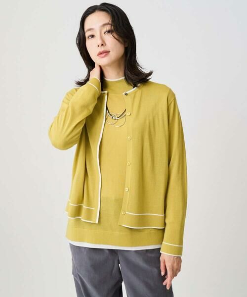 GEORGES RECH / ジョルジュ・レッシュ カーディガン・ボレロ | [アンサンブル対応]ウォッシャブルウールカーディガン | 詳細1