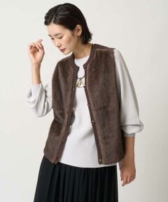 GEORGES RECH / ジョルジュ・レッシュ ベスト | フェイクファーニットベスト