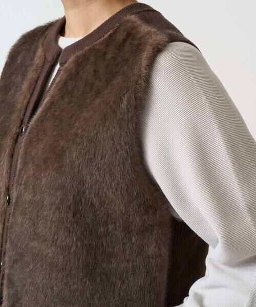 GEORGES RECH / ジョルジュ・レッシュ ベスト | フェイクファーニットベスト | 詳細10