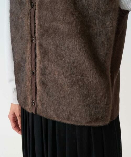 GEORGES RECH / ジョルジュ・レッシュ ベスト | フェイクファーニットベスト | 詳細11
