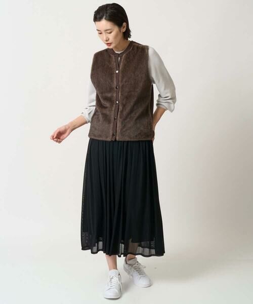 GEORGES RECH / ジョルジュ・レッシュ ベスト | フェイクファーニットベスト | 詳細17