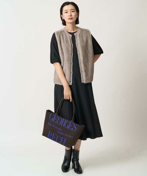 GEORGES RECH / ジョルジュ・レッシュ ベスト | フェイクファーニットベスト | 詳細27