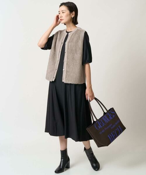 GEORGES RECH / ジョルジュ・レッシュ ベスト | フェイクファーニットベスト | 詳細28