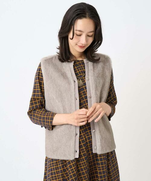 GEORGES RECH / ジョルジュ・レッシュ ベスト | フェイクファーニットベスト | 詳細3