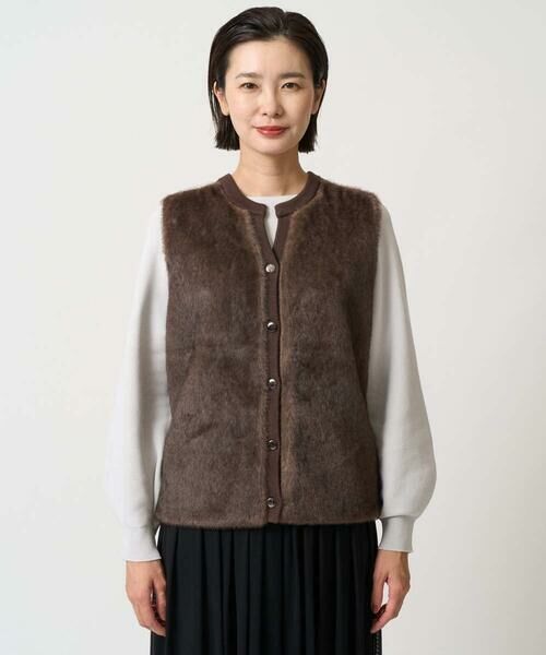 GEORGES RECH / ジョルジュ・レッシュ ベスト | フェイクファーニットベスト | 詳細6