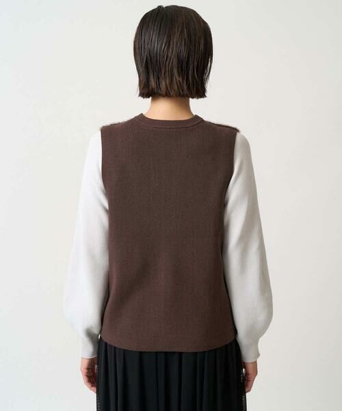 GEORGES RECH / ジョルジュ・レッシュ ベスト | フェイクファーニットベスト | 詳細8