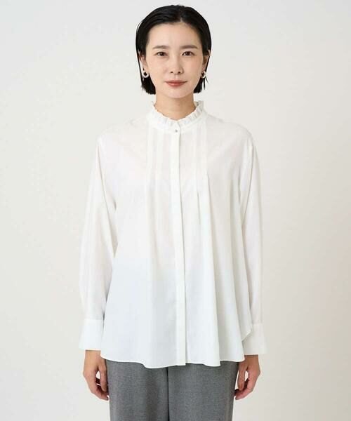 GEORGES RECH / ジョルジュ・レッシュ シャツ・ブラウス | [日本製]ロマンティックタックフリルブラウス | 詳細4