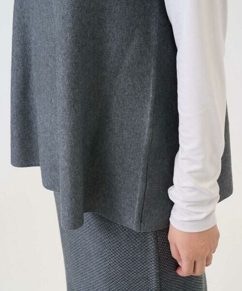 GEORGES RECH / ジョルジュ・レッシュ ベスト | [セットアップ対応]Vネックフレアニットベスト | 詳細12