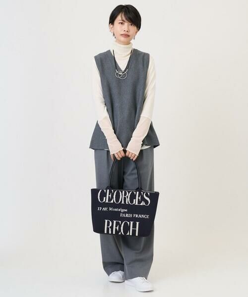 GEORGES RECH / ジョルジュ・レッシュ ベスト | [セットアップ対応]Vネックフレアニットベスト | 詳細19