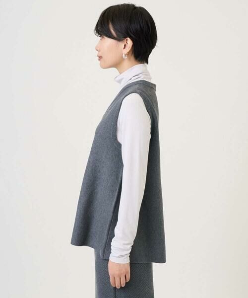 GEORGES RECH / ジョルジュ・レッシュ ベスト | [セットアップ対応]Vネックフレアニットベスト | 詳細7