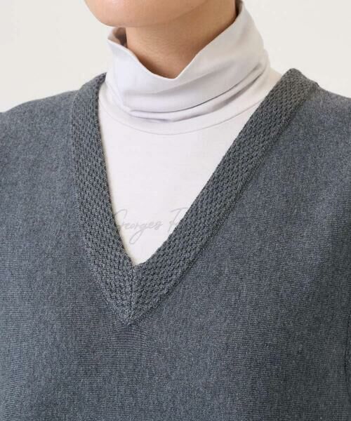 GEORGES RECH / ジョルジュ・レッシュ ベスト | [セットアップ対応]Vネックフレアニットベスト | 詳細9
