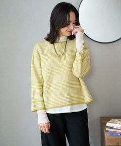 GEORGES RECH / ジョルジュ・レッシュ ニット・セーター | ブークレチェックジャカードニット