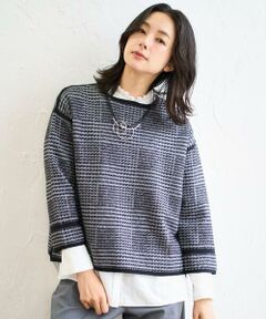 GEORGES RECH / ジョルジュ・レッシュ ニット・セーター | ブークレチェックジャカードニット