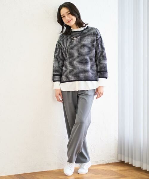 GEORGES RECH / ジョルジュ・レッシュ ニット・セーター | ブークレチェックジャカードニット | 詳細22