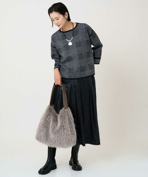 GEORGES RECH / ジョルジュ・レッシュ ニット・セーター | ブークレチェックジャカードニット | 詳細25