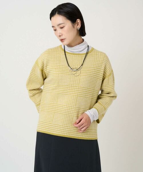 GEORGES RECH / ジョルジュ・レッシュ ニット・セーター | ブークレチェックジャカードニット | 詳細3