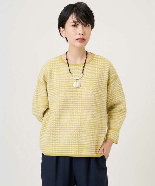 GEORGES RECH / ジョルジュ・レッシュ ニット・セーター | ブークレチェックジャカードニット | 詳細4