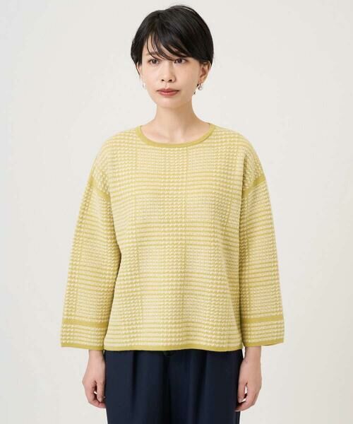 GEORGES RECH / ジョルジュ・レッシュ ニット・セーター | ブークレチェックジャカードニット | 詳細5