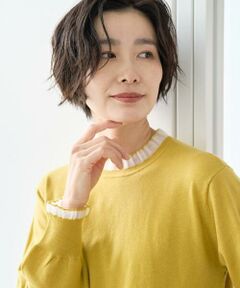 GEORGES RECH / ジョルジュ・レッシュ ニット・セーター | シアーフリルセミハイネックニット