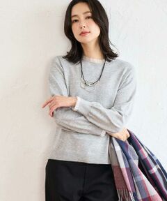 GEORGES RECH / ジョルジュ・レッシュ ニット・セーター | シアーフリルセミハイネックニット