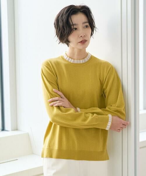 GEORGES RECH / ジョルジュ・レッシュ ニット・セーター | シアーフリルセミハイネックニット | 詳細1