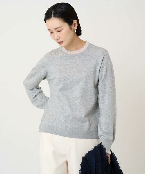 GEORGES RECH / ジョルジュ・レッシュ ニット・セーター | シアーフリルセミハイネックニット | 詳細3