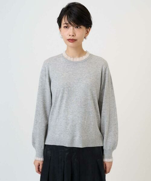 GEORGES RECH / ジョルジュ・レッシュ ニット・セーター | シアーフリルセミハイネックニット | 詳細4