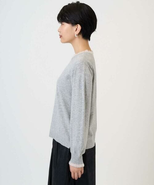 GEORGES RECH / ジョルジュ・レッシュ ニット・セーター | シアーフリルセミハイネックニット | 詳細5