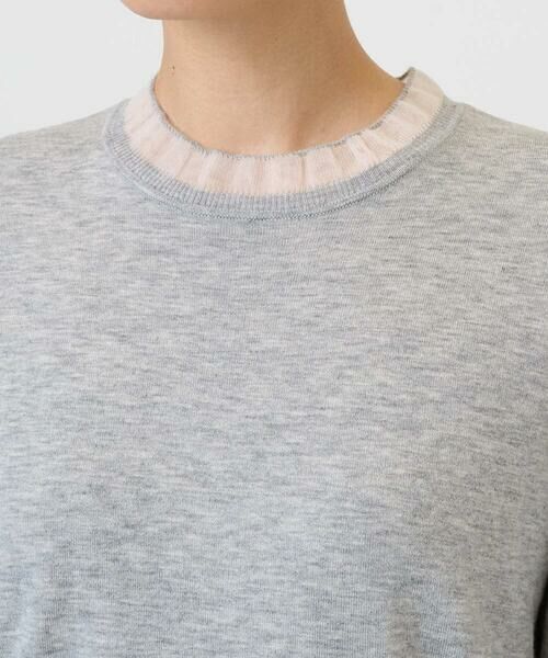 GEORGES RECH / ジョルジュ・レッシュ ニット・セーター | シアーフリルセミハイネックニット | 詳細7