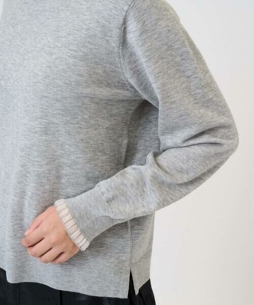 GEORGES RECH / ジョルジュ・レッシュ ニット・セーター | シアーフリルセミハイネックニット | 詳細8
