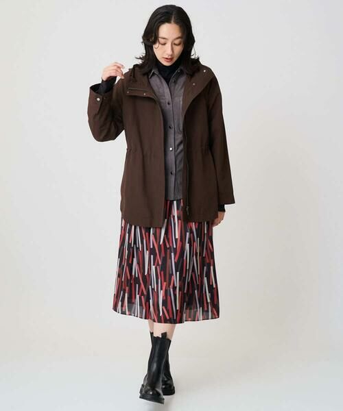 GEORGES RECH / ジョルジュ・レッシュ ロング・マキシ丈スカート | [日本製]ジオメトリックプリントフレアスカート | 詳細12