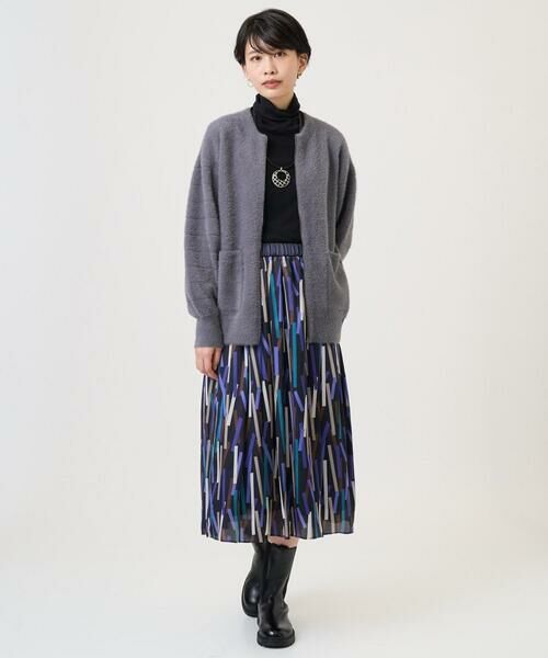 GEORGES RECH / ジョルジュ・レッシュ ロング・マキシ丈スカート | [日本製]ジオメトリックプリントフレアスカート | 詳細17