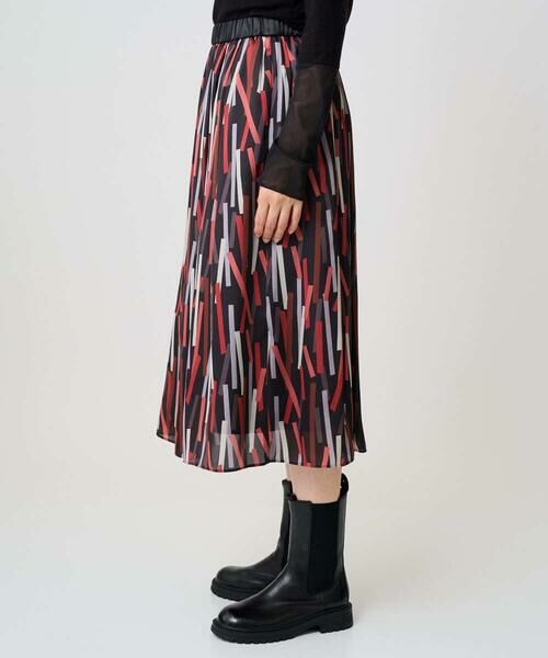 GEORGES RECH / ジョルジュ・レッシュ ロング・マキシ丈スカート | [日本製]ジオメトリックプリントフレアスカート | 詳細4