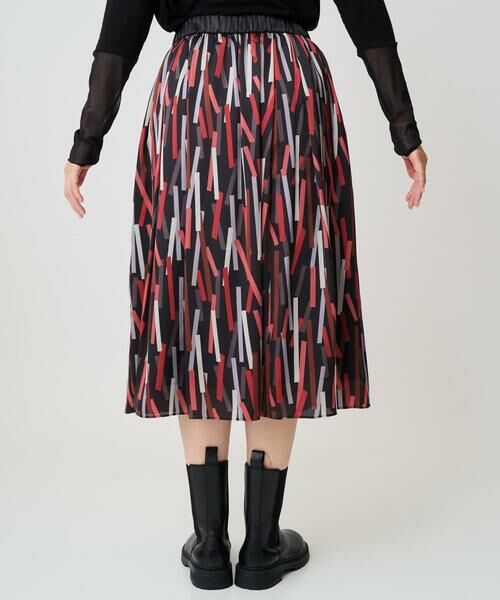 GEORGES RECH / ジョルジュ・レッシュ ロング・マキシ丈スカート | [日本製]ジオメトリックプリントフレアスカート | 詳細5