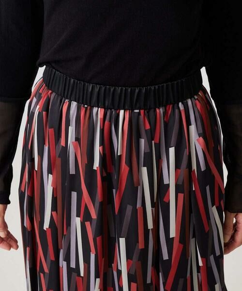 GEORGES RECH / ジョルジュ・レッシュ ロング・マキシ丈スカート | [日本製]ジオメトリックプリントフレアスカート | 詳細6