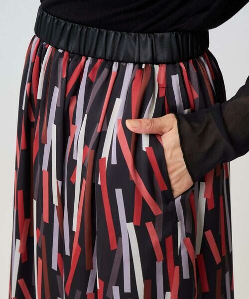 GEORGES RECH / ジョルジュ・レッシュ ロング・マキシ丈スカート | [日本製]ジオメトリックプリントフレアスカート | 詳細8