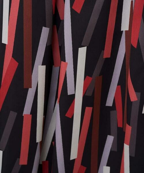 GEORGES RECH / ジョルジュ・レッシュ ロング・マキシ丈スカート | [日本製]ジオメトリックプリントフレアスカート | 詳細9