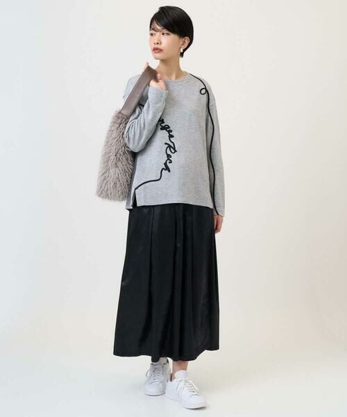 GEORGES RECH / ジョルジュ・レッシュ ロング・マキシ丈スカート | フェイクレザーランダムタックスカート | 詳細17