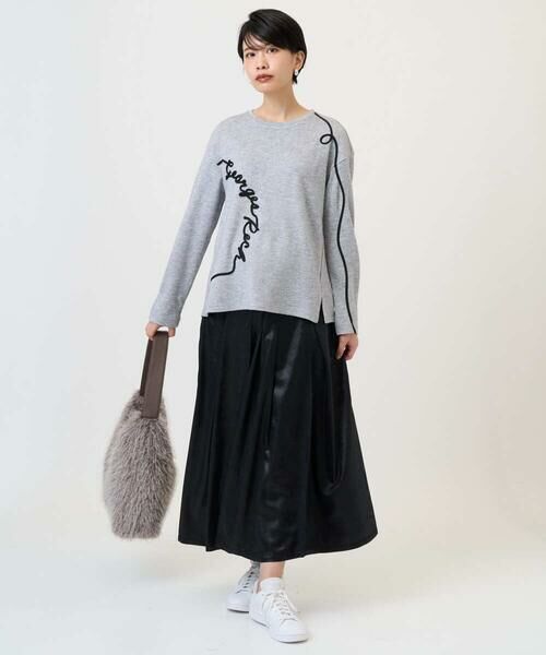 GEORGES RECH / ジョルジュ・レッシュ ロング・マキシ丈スカート | フェイクレザーランダムタックスカート | 詳細18