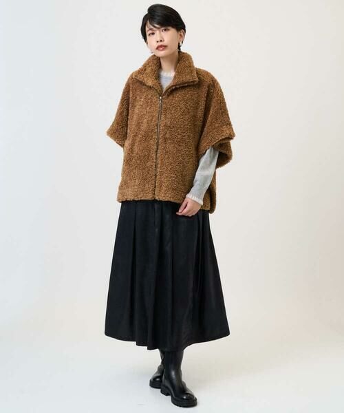 GEORGES RECH / ジョルジュ・レッシュ ロング・マキシ丈スカート | フェイクレザーランダムタックスカート | 詳細21