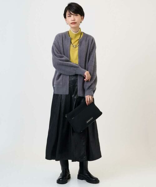 GEORGES RECH / ジョルジュ・レッシュ ロング・マキシ丈スカート | フェイクレザーランダムタックスカート | 詳細24